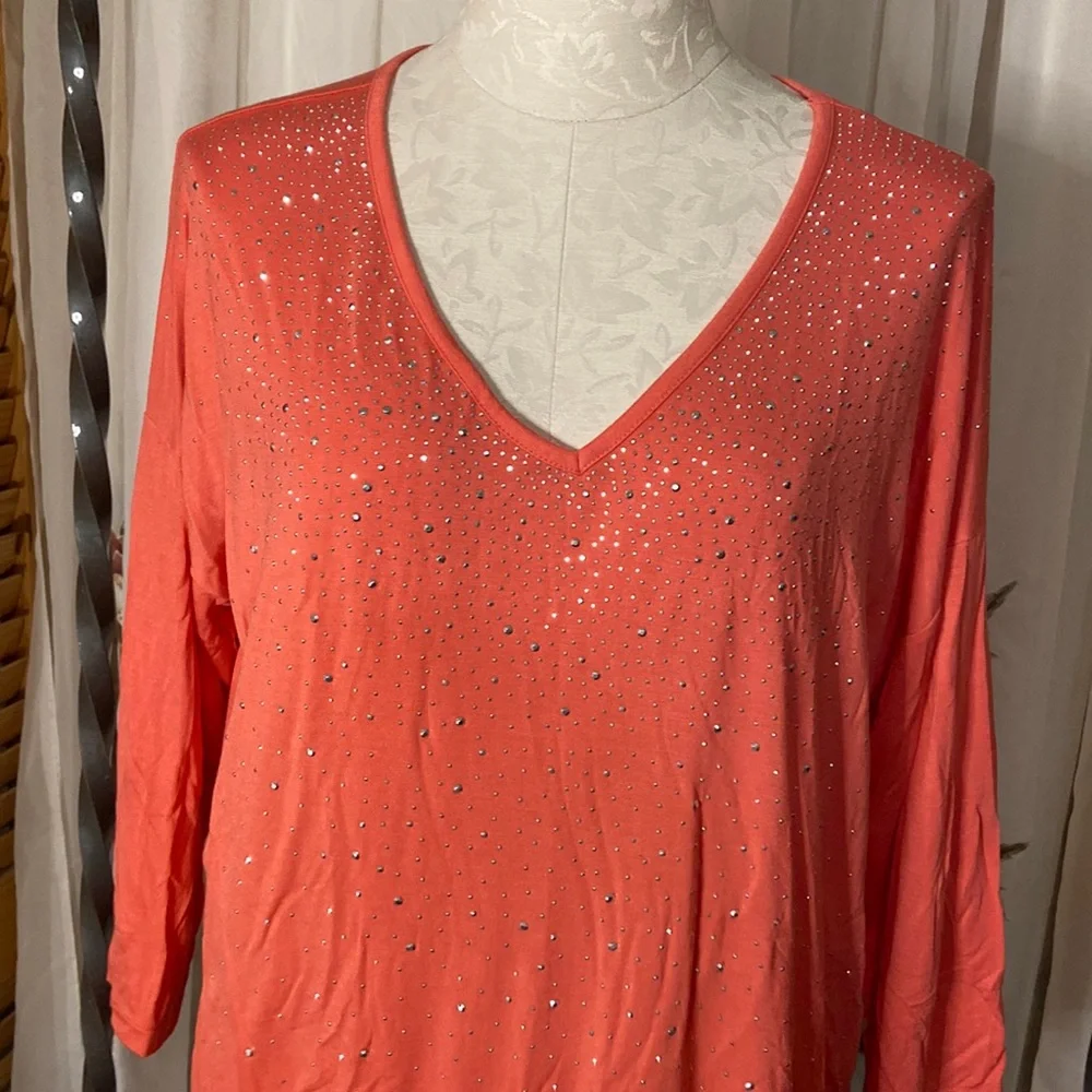 Design History 3/4 sleeve top. Size XL - Picture 1 of 6